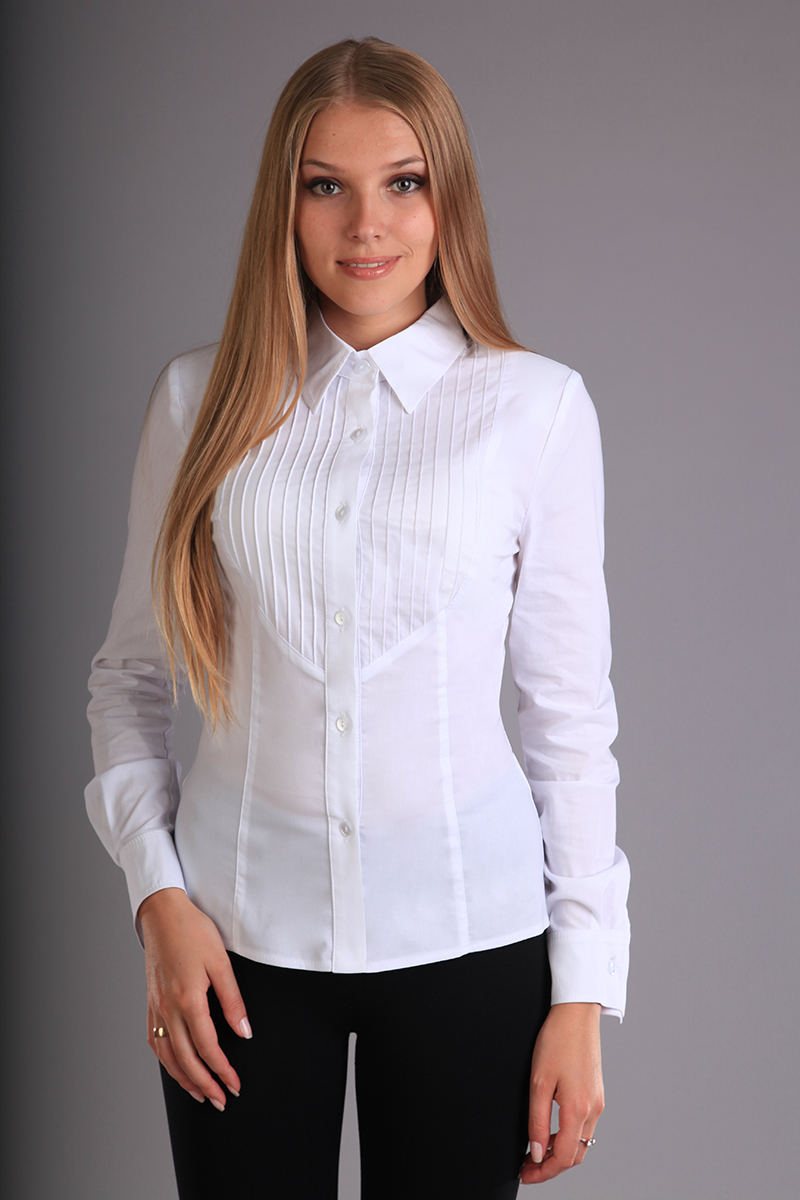 Красивые белые рубашки для женщин